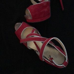 Red Guess Shoes. Worn once